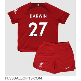 Liverpool Darwin Nunez #27 Fußballbekleidung Heimtrikot Kinder 2022-23 Kurzarm (+ kurze hosen)